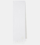 Loewe Anagram wool and cashmere scarf