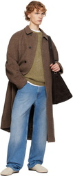 LE17SEPTEMBRE Brown Tweed Raglan Over Coat