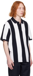 Carhartt Work In Progress Navy & White Hinton Stripe Polo
