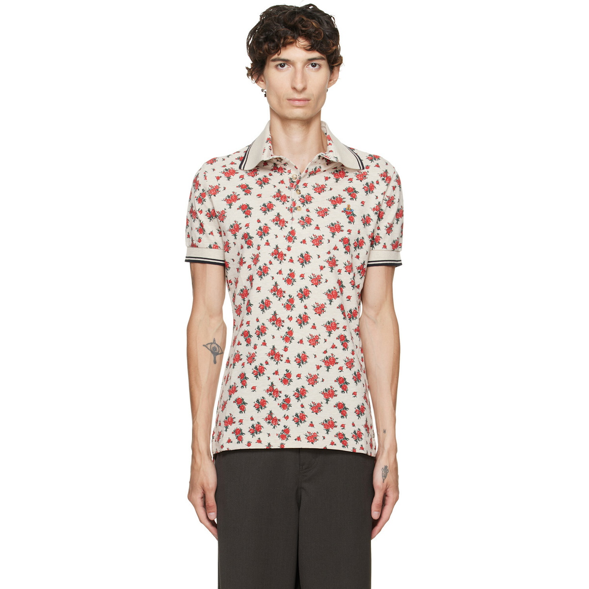 Vivienne Westwood Beige Two Button Polo