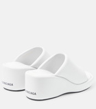 Balenciaga - Rise leather wedge sandals