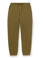 Ninety Percent - Tapered Organic Cotton-Jersey Sweatpants - Green