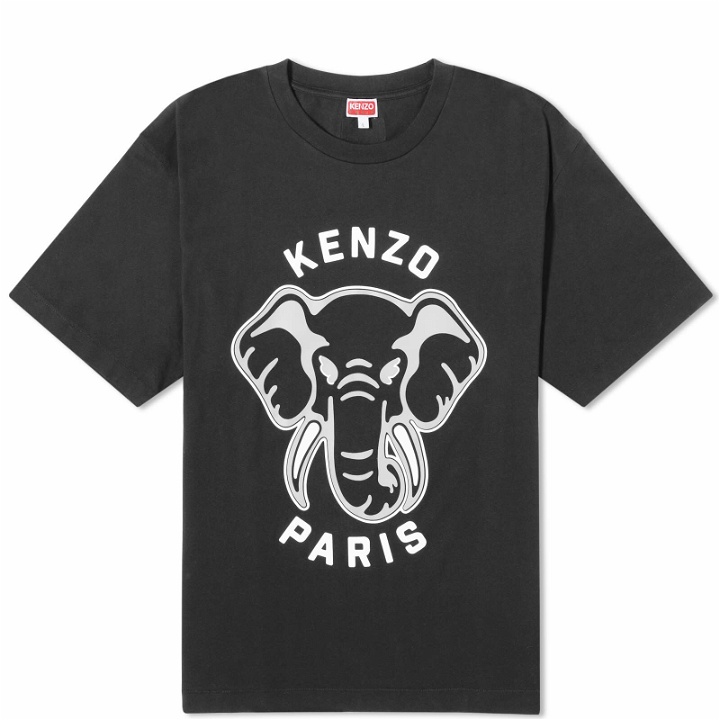 Photo: Kenzo Paris Men's Kenzo Elephant Oversized T-Shirt in Black
