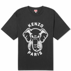 Kenzo Paris Men's Kenzo Elephant Oversized T-Shirt in Black