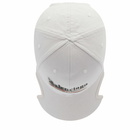 Balenciaga Men's Political Campaign Cap in Off White/Black