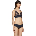 Stella McCartney Navy Bella Admiring Soft Cup Long Line Bra