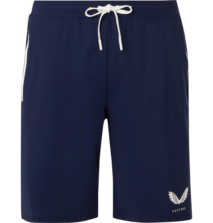 Photo: CASTORE - Alves Slim-Fit Stretch-Jersey Shorts - Blue