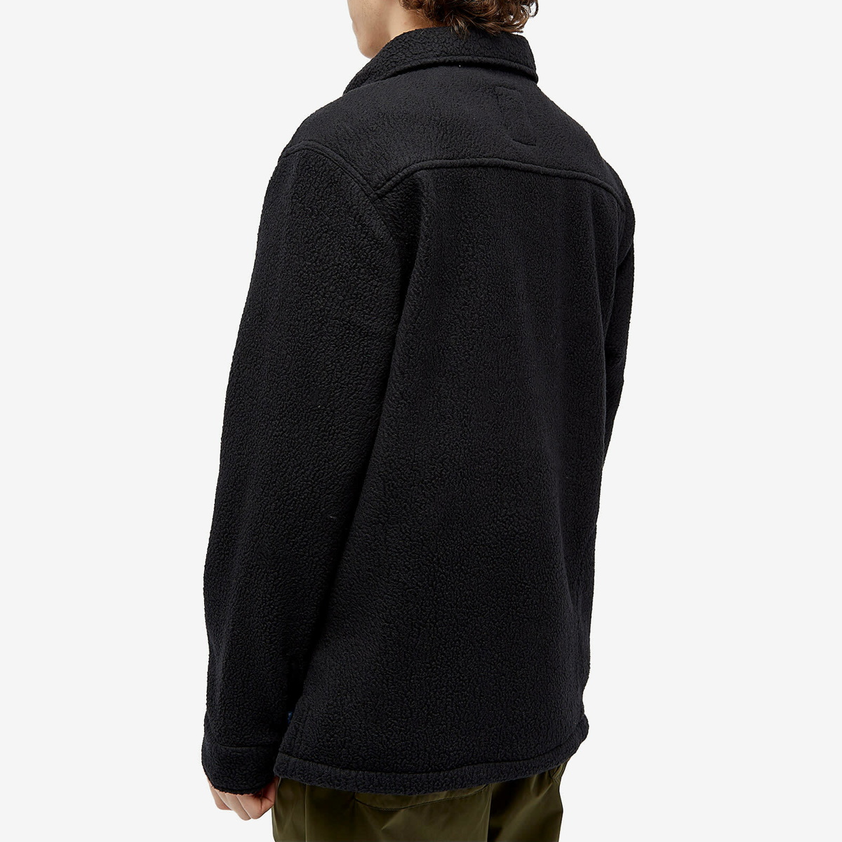 KAVU Men's Shuksan Pile Fleece Overshirt in Black KAVU