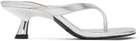 SIMONMILLER Silver Beep Heeled Sandals