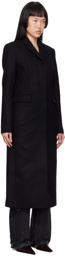 MISBHV Black Notched Lapel Coat