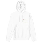 Helmut Lang Men's Ski Pass Logo Popover Hoody in White