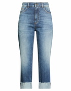 Manila Grace Womens Jeans in Blue