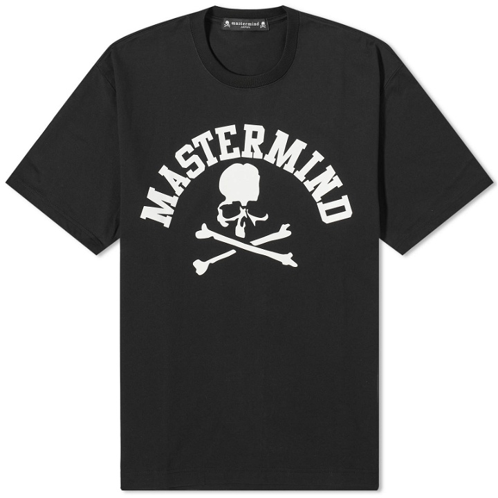 Photo: Mastermind Japan Men's College Logo Skull T-Shirt in Black