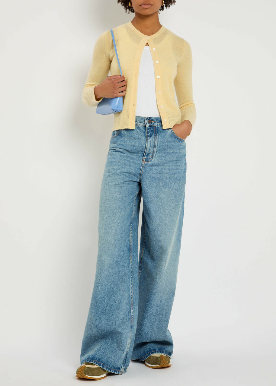Guest In Residence Jane Cashmere Cardigan Cream