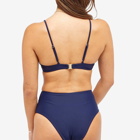 Sporty & Rich Women's Brigitte Bikini Bottom in Navy