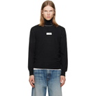 MM6 Maison Margiela Black Wool Turtleneck