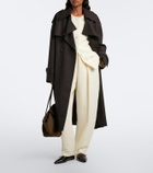 DeMellier Brooklyn Large suede shoulder bag
