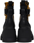 Versace Jeans Couture Black Sophie Chain Couture Chelsea Boots