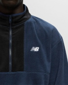 New Balance Polar Fleece 1/2 Zip Blue Mens Half-Zip