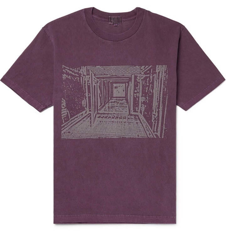 Photo: Cav Empt - Printed Cotton-Jersey T-Shirt - Purple