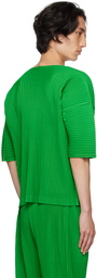 Homme Plissé Issey Miyake Green Monthly Color July T-Shirt