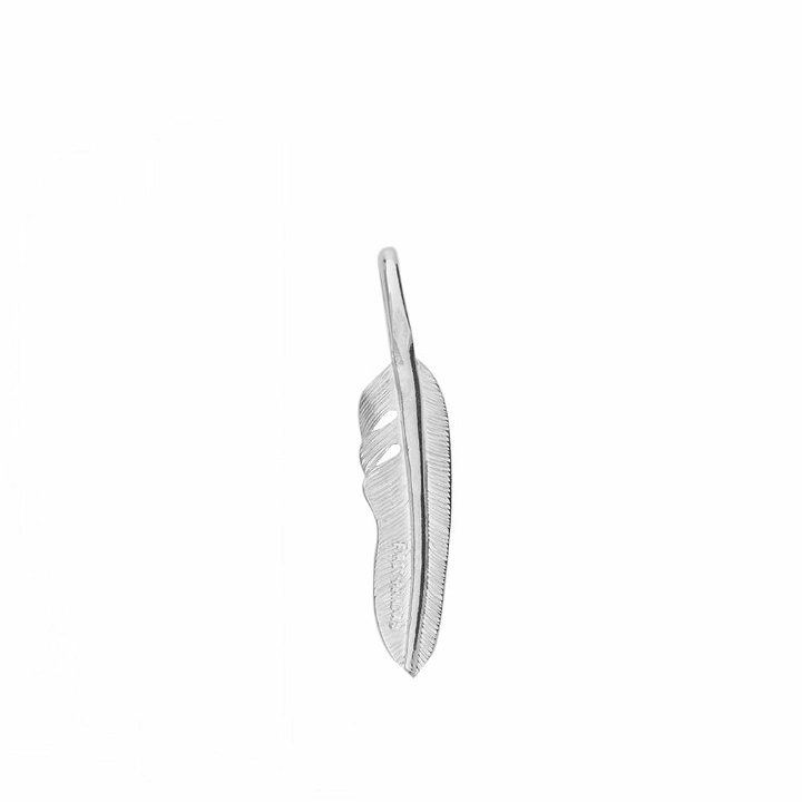 Photo: First Arrows Men's Kazekiri Feather Small Pendant in Silver