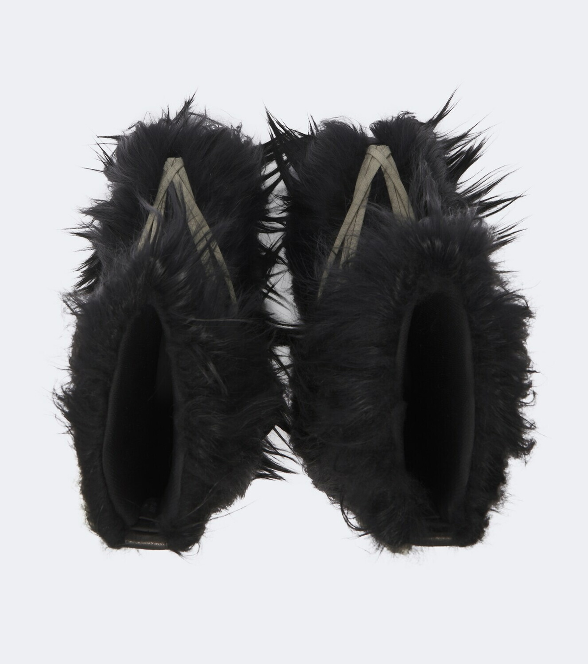 Rick Owens Megalace Lunar Mega shearling mid-calf boots