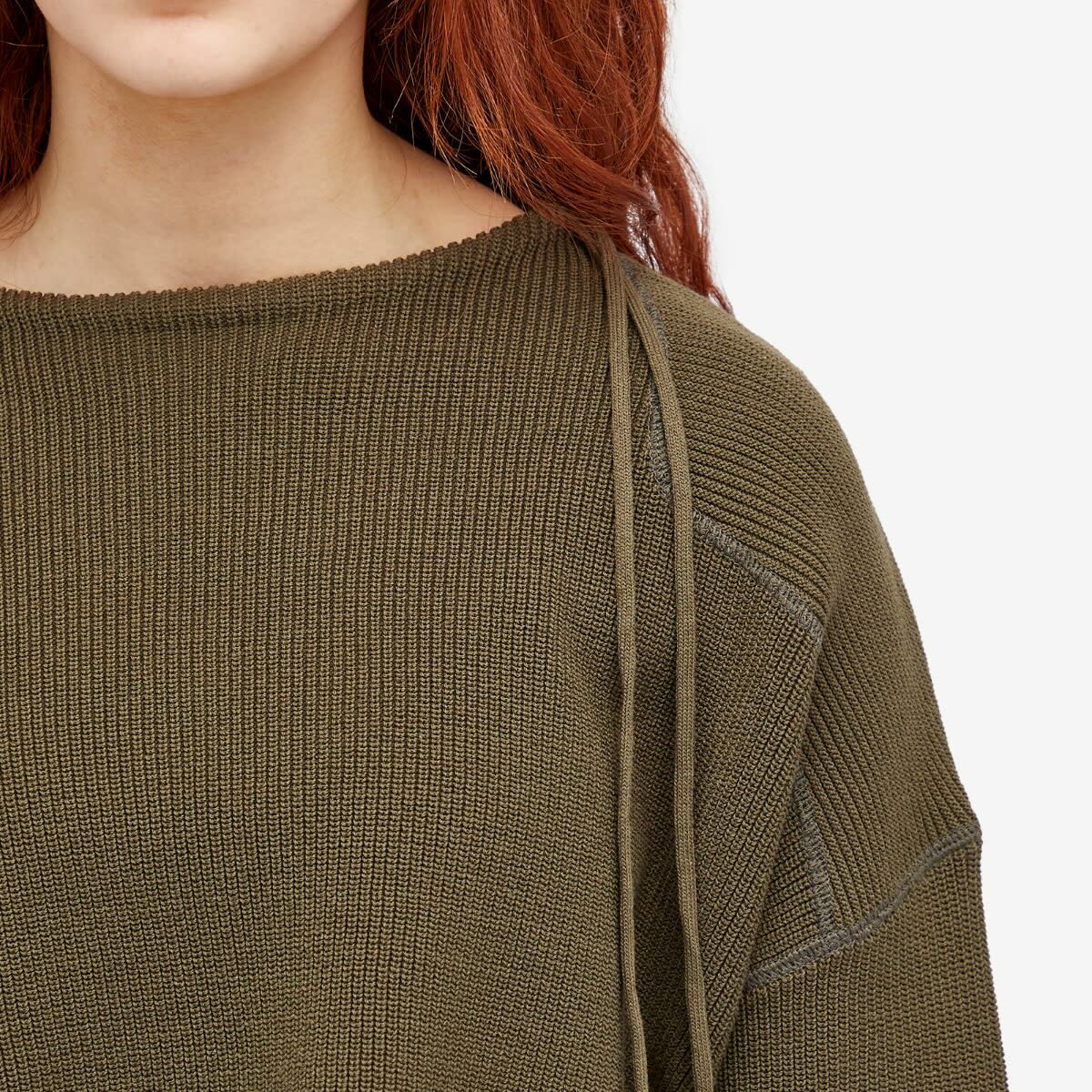 Beams Boy Women's Short Pullover in Olive 