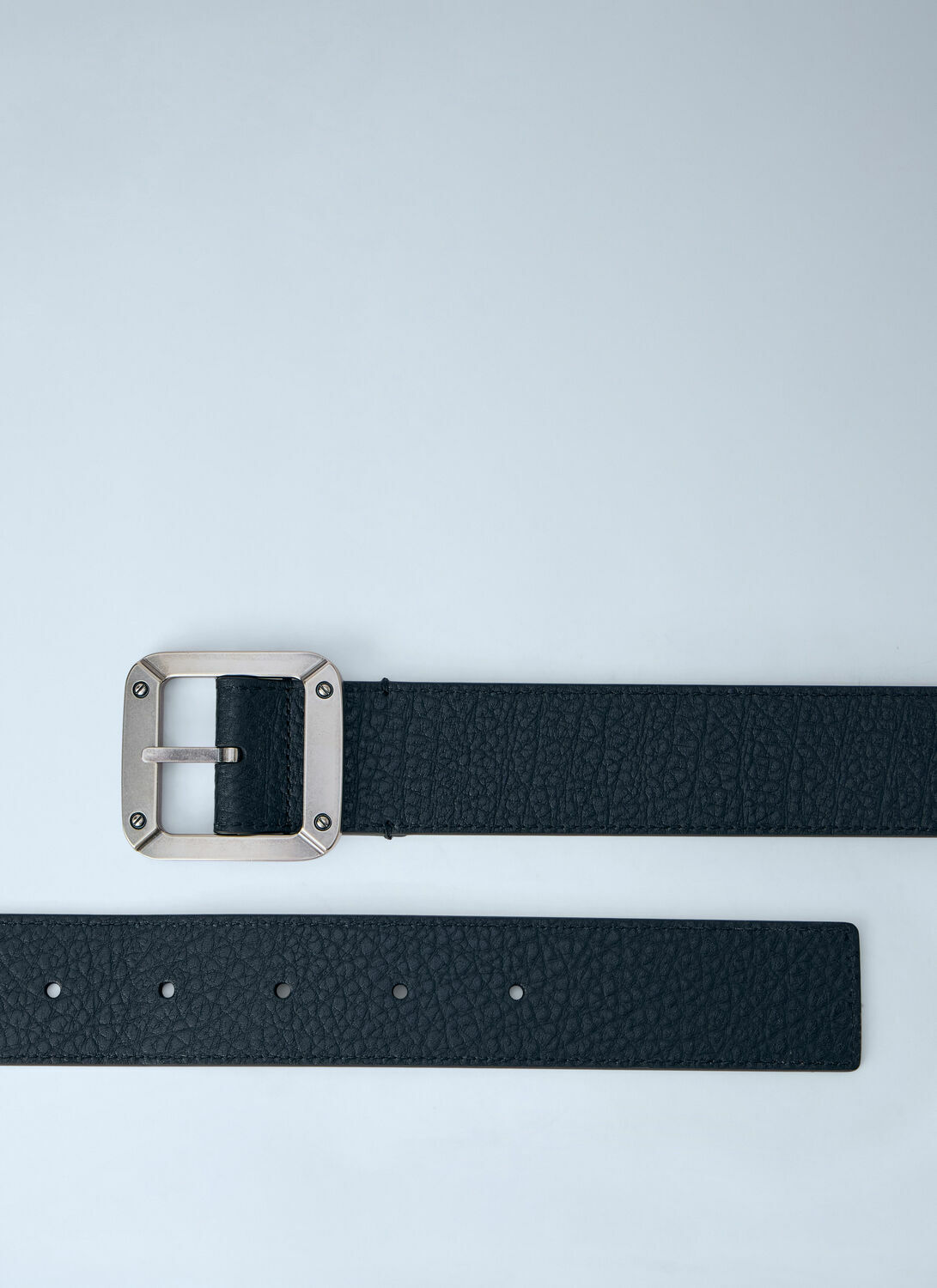 Acne Studios Textured Reversible Leather Belt