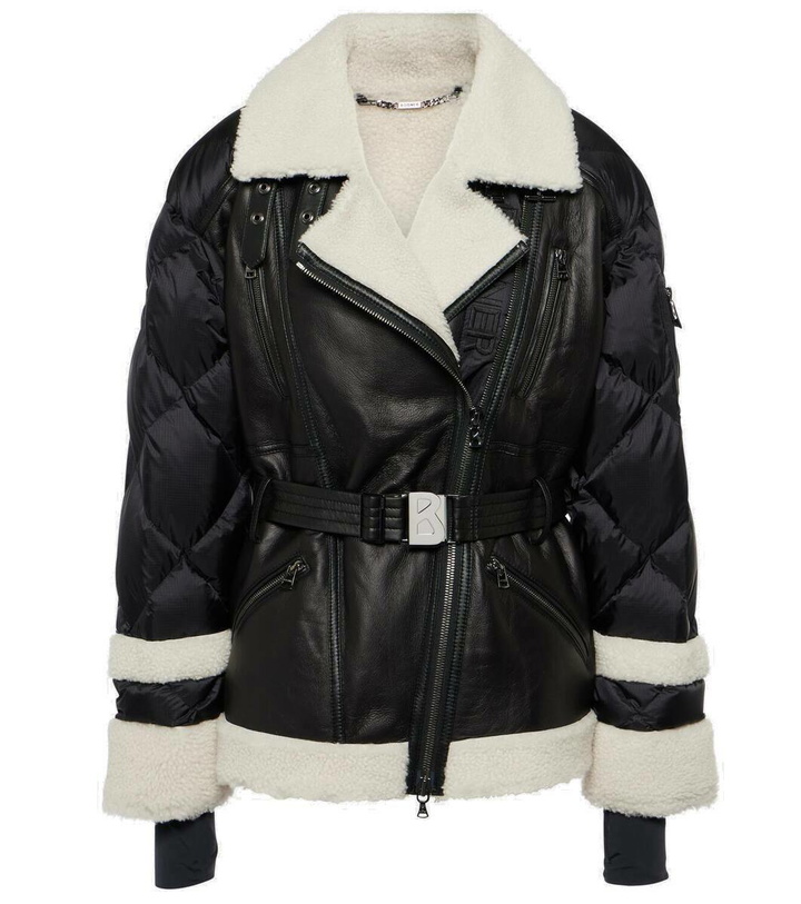 Photo: Bogner Luna leather and shearling down jacket