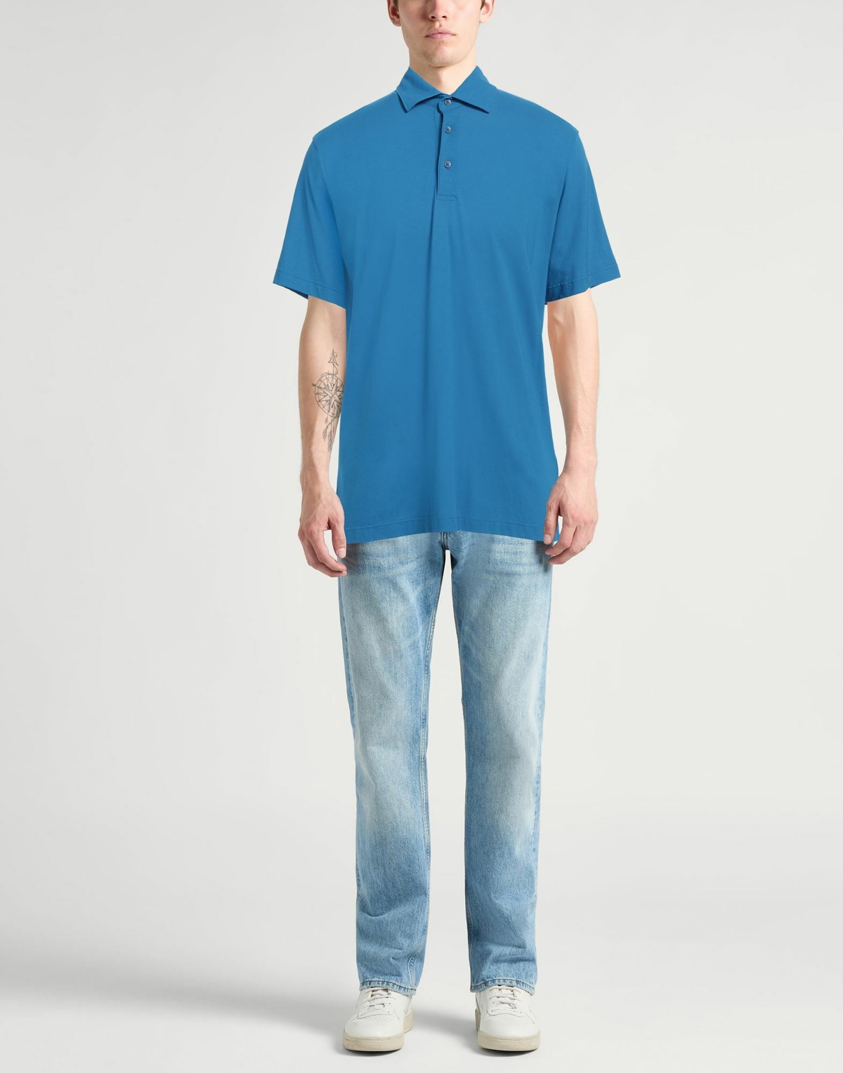 Herno Mens Polo shirt Azure