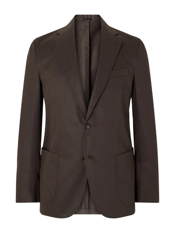 Photo: De Petrillo - Cotton Suit Jacket - Brown