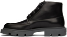 Maison Margiela Black Leather Lace-Up Boots