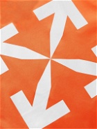 Off-White - Slim-Fit Logo-Print Tech-Jersey Track Jacket - Orange