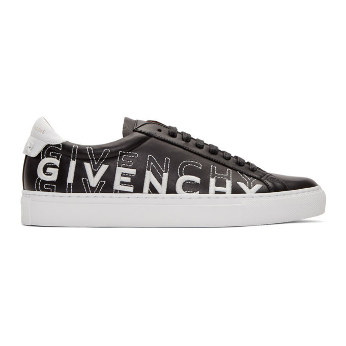 Photo: Givenchy Black and White Embroidered Urban Street Sneakers