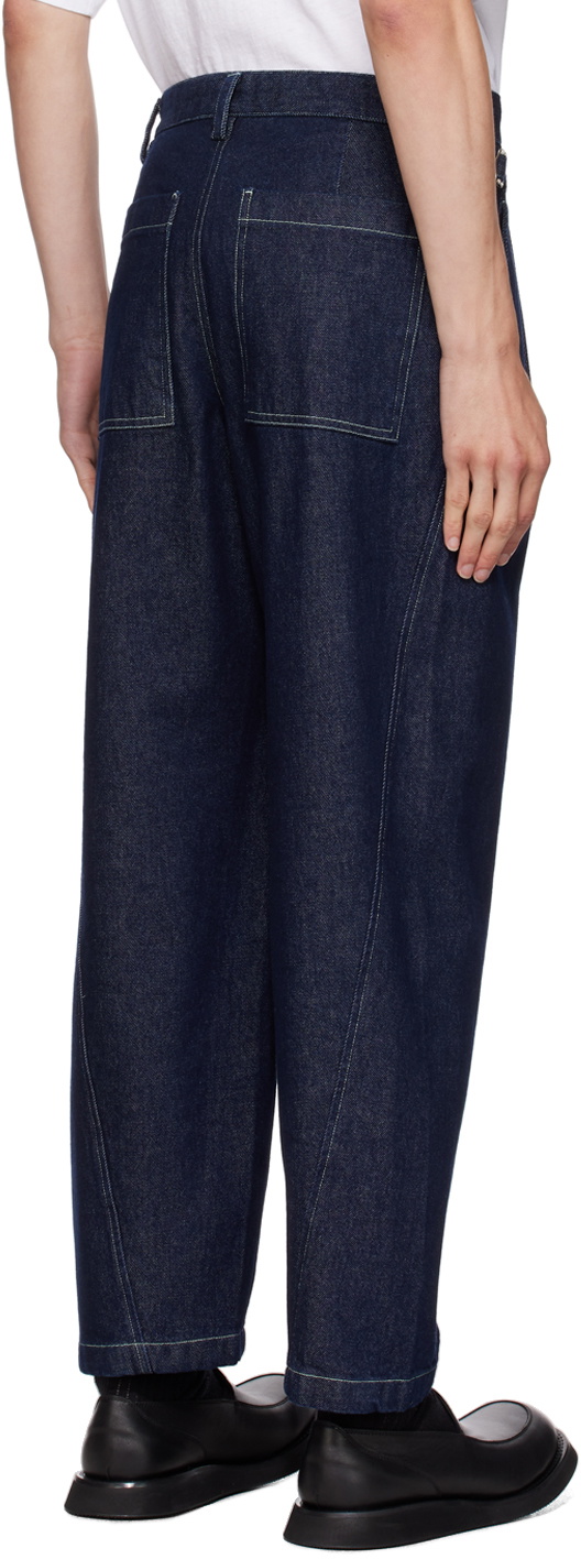 AFTER PRAY Indigo One Tuck Jeans