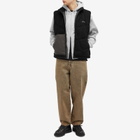 Dime Men's Wave Stitch Gilet in Black