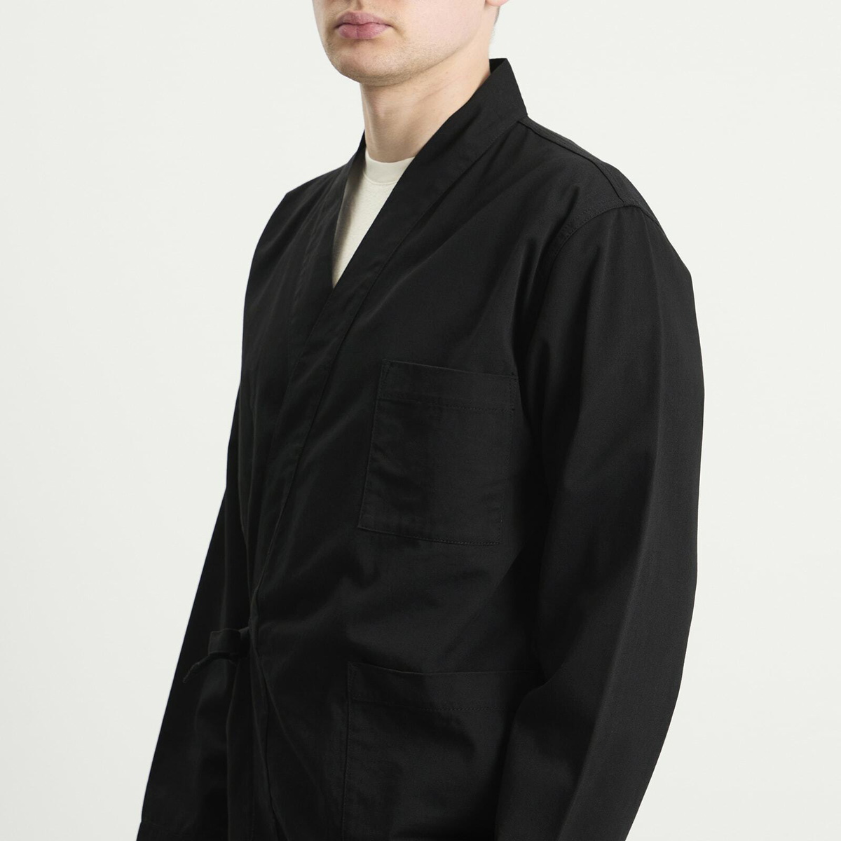 Universal Works Men's Twill Kyoto Work Jacket in Black