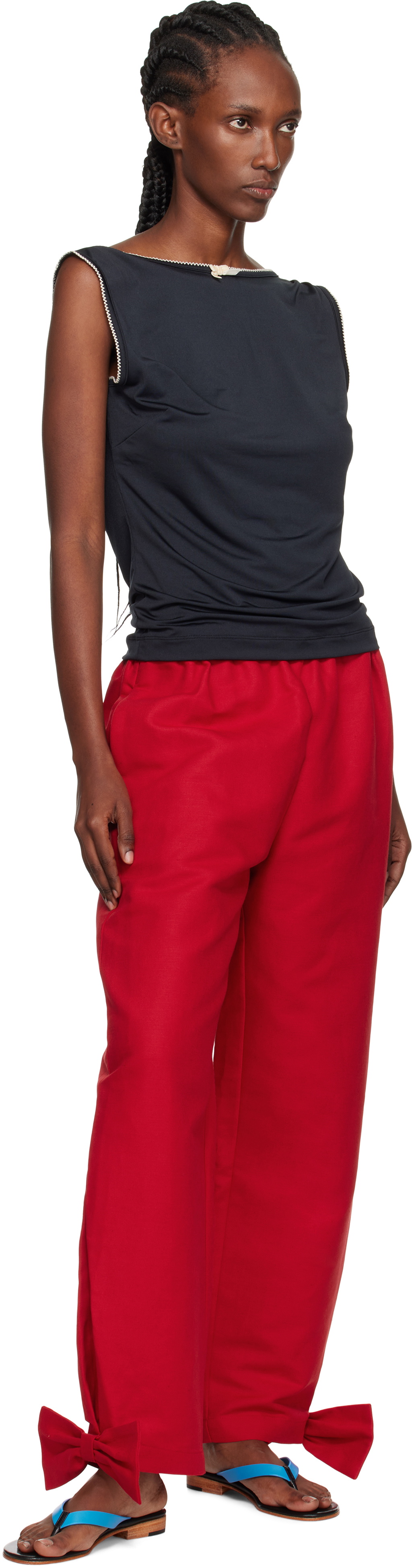 Caro Editions Black Alexa Jersey Top