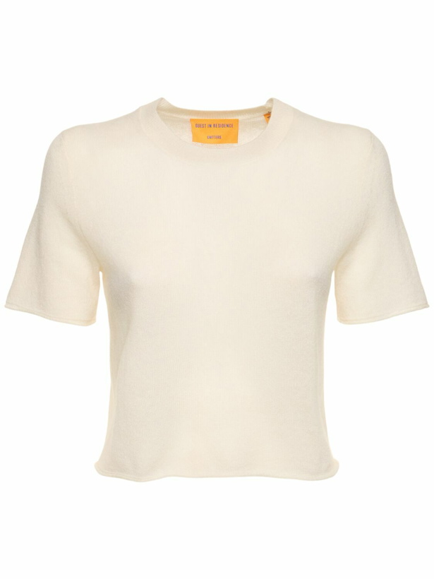 Photo: GUEST IN RESIDENCE Featherweight Wool Blend Crop T-shirt