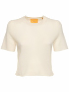 GUEST IN RESIDENCE Featherweight Wool Blend Crop T-shirt