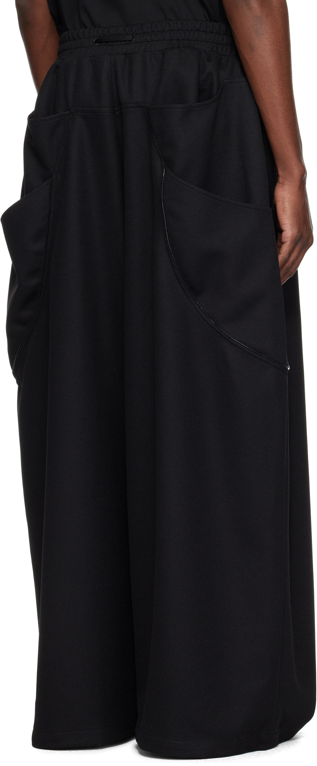 NAMESAKE Black Yuta Panelled Sweatpants