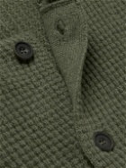 Rubinacci - Honeycomb-Knit Cashmere Cardigan - Green