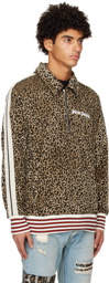 Palm Angels Tan Leopard Jacket