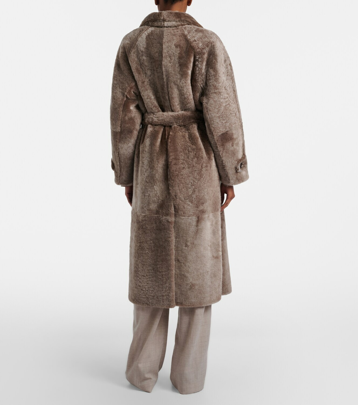 Brunello Cucinelli Shearling wrap coat