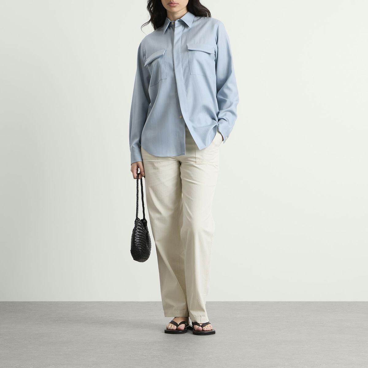 Nothing Written Women's Meadow Washed Cotton Pants in Ivory