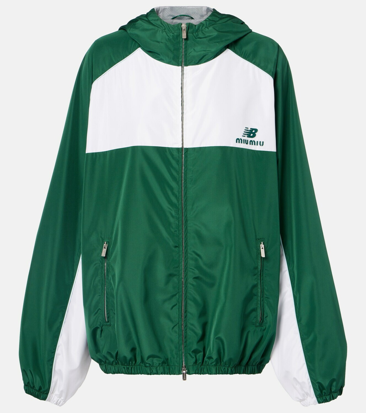 Miu Miu x New Balance colorblocked poplin jacket