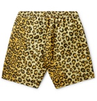 Les Girls Les Boys - Logo-Embroidered Leopard-Print Shell Swim Shorts - Animal print