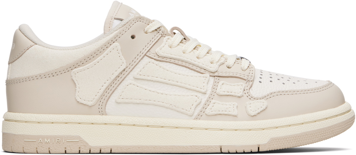 スニーカー AMIRI Skel Top Low Sneakers - Amiri - Leather - Beige AMIRI - Skel-Top Low sneakers | Leam Roma - Luxury Shopping