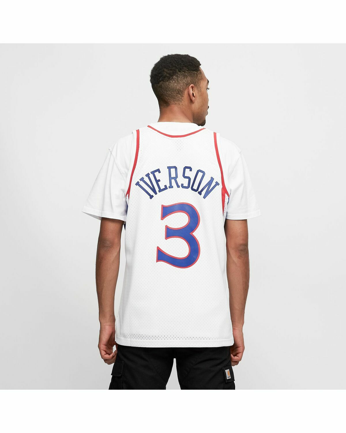 Mitchell & Ness NBA Swingman Jersey Philadelphia 76ers Home 1996-97 Allen Iverson #3 White Men